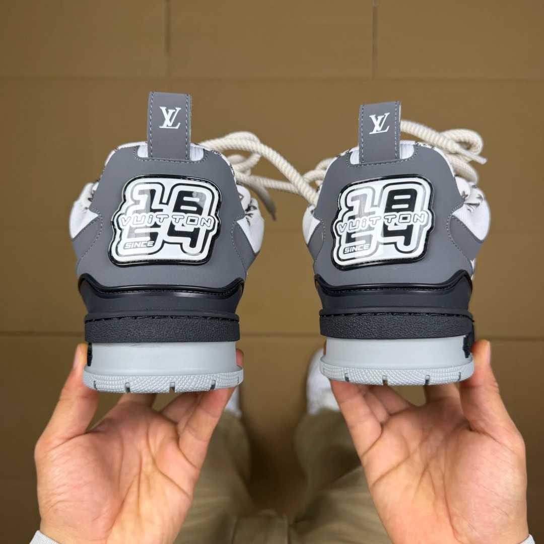 Grey and Black Skates