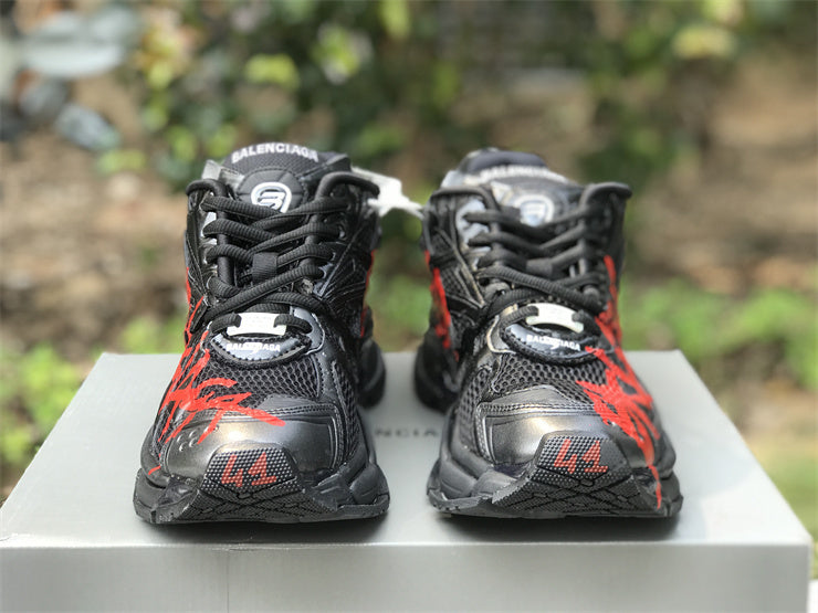Black and Red Runners