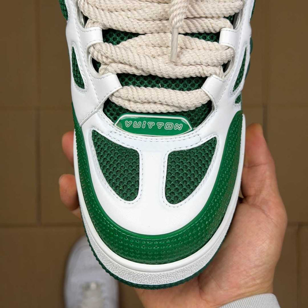 Green and White Skates