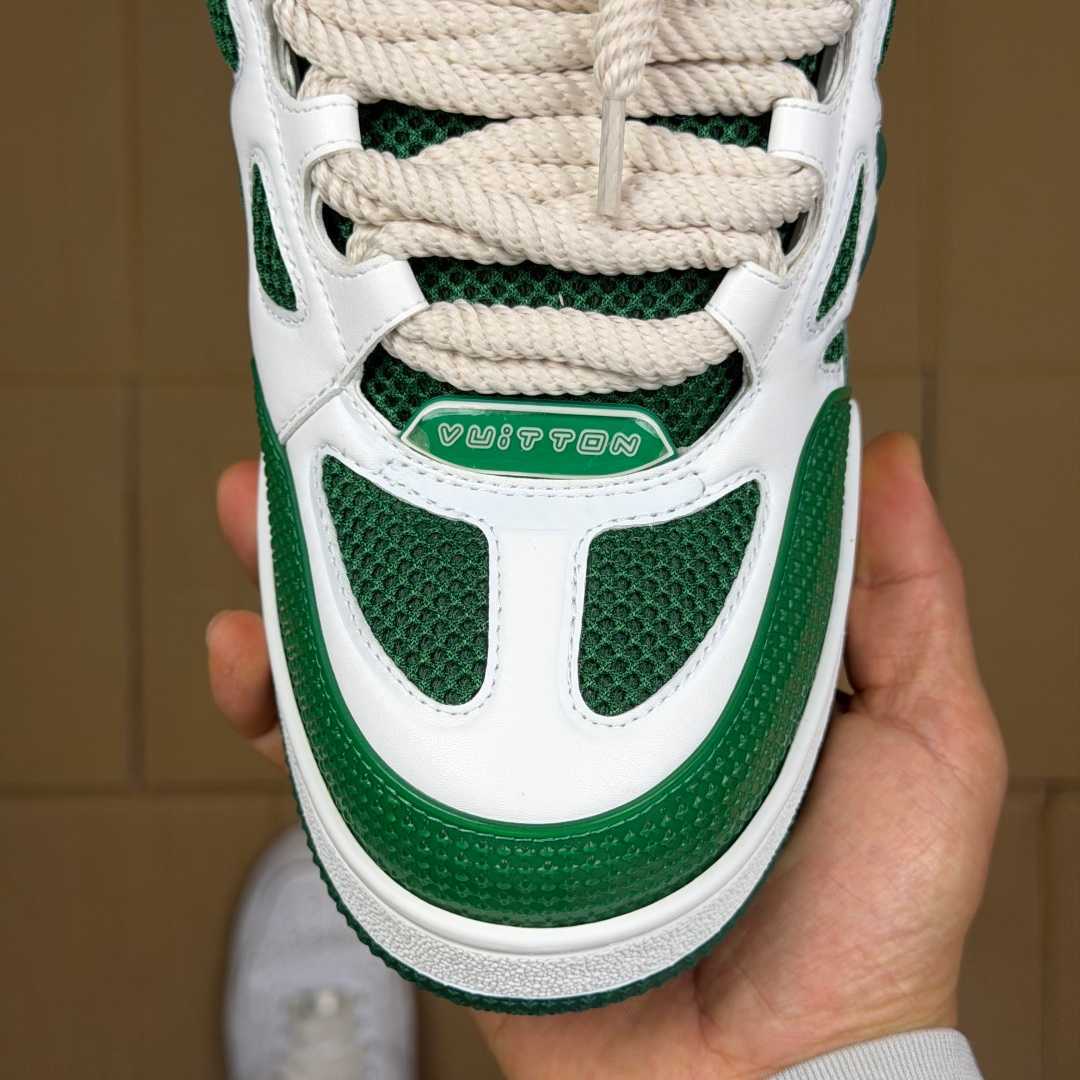 Green and White Skates