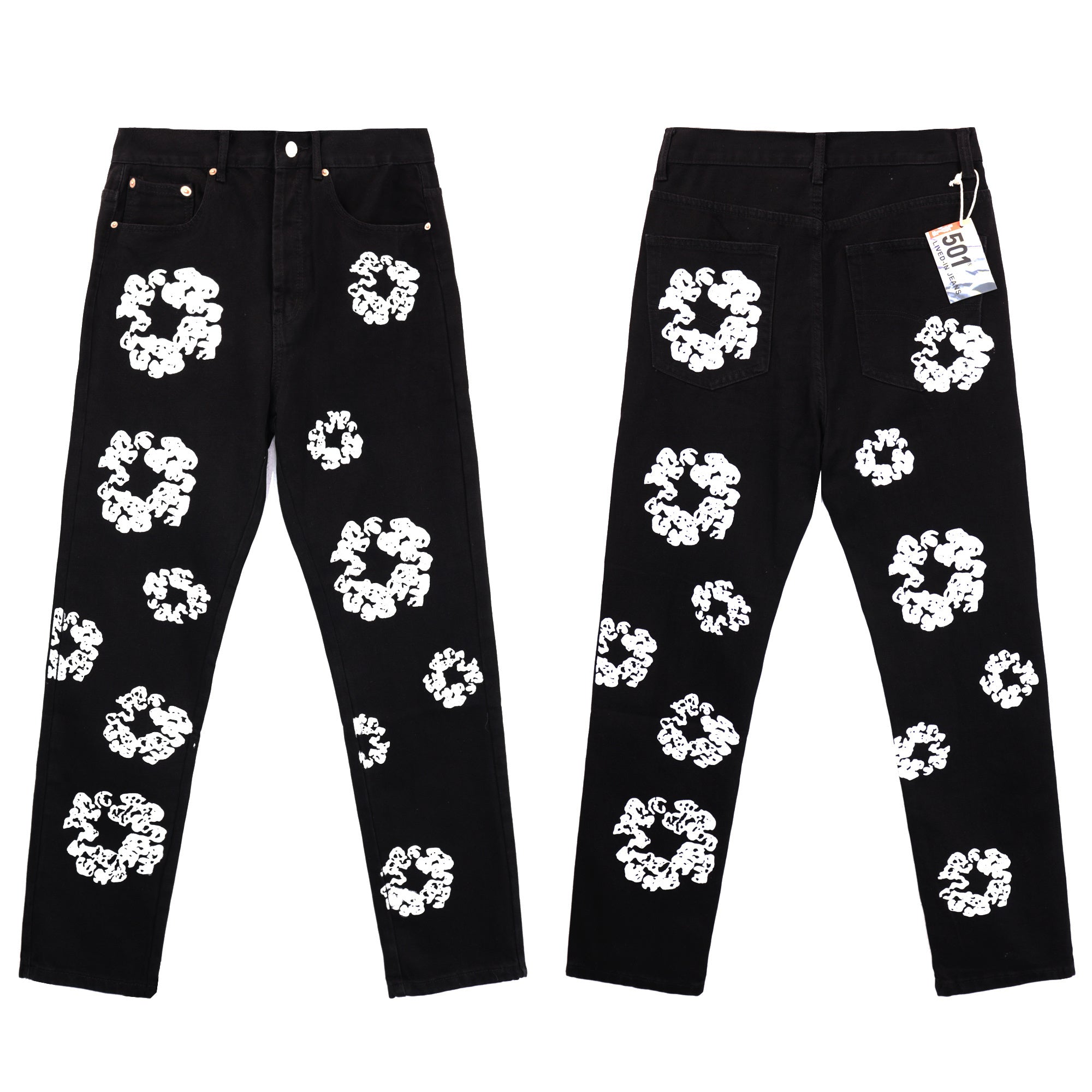 Offset Tears Jeans