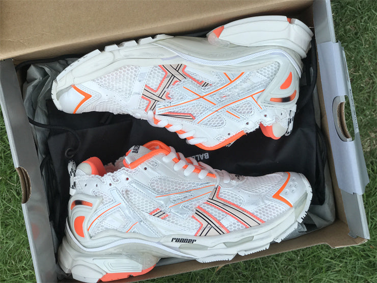 White and Orange Runners