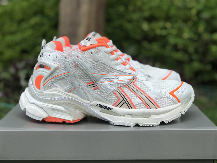 White and Orange Runners