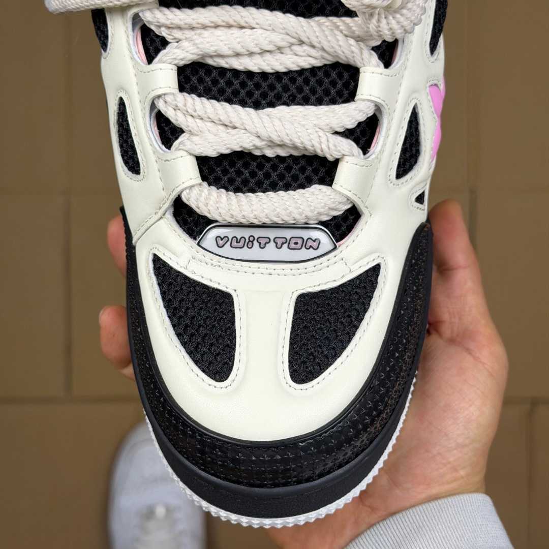 Pink, White, and Black Skates