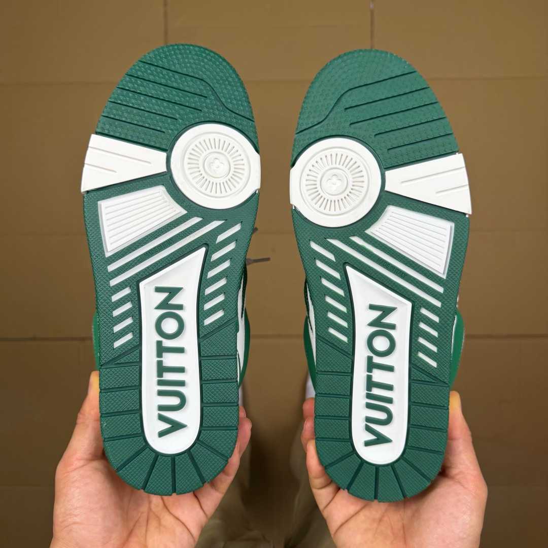 Green and White Skates