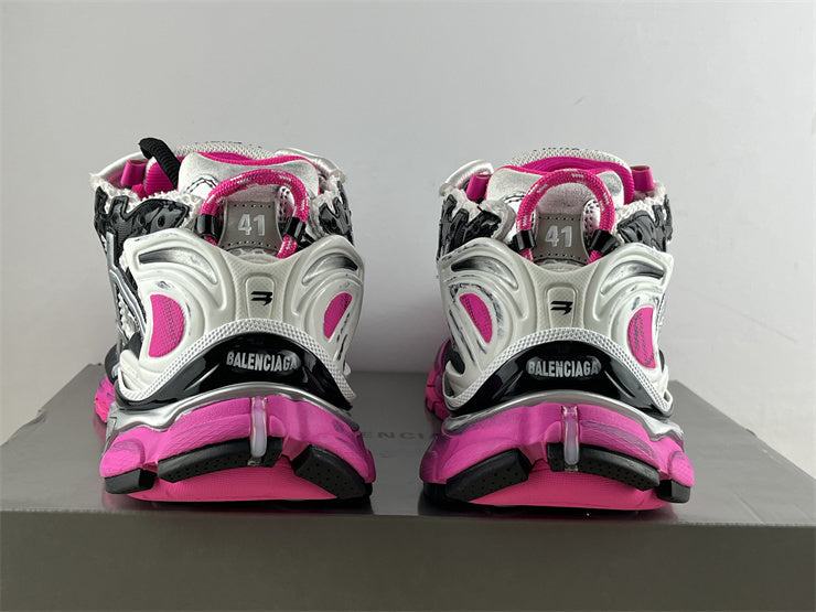 Pink, Grey, and Black Runners