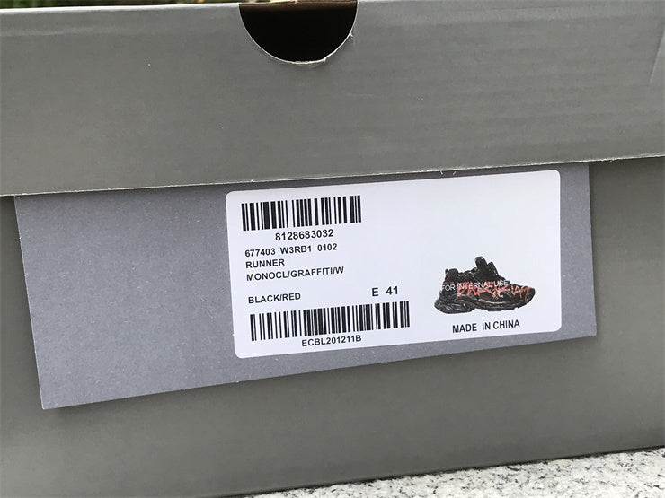 Black and Red Runners