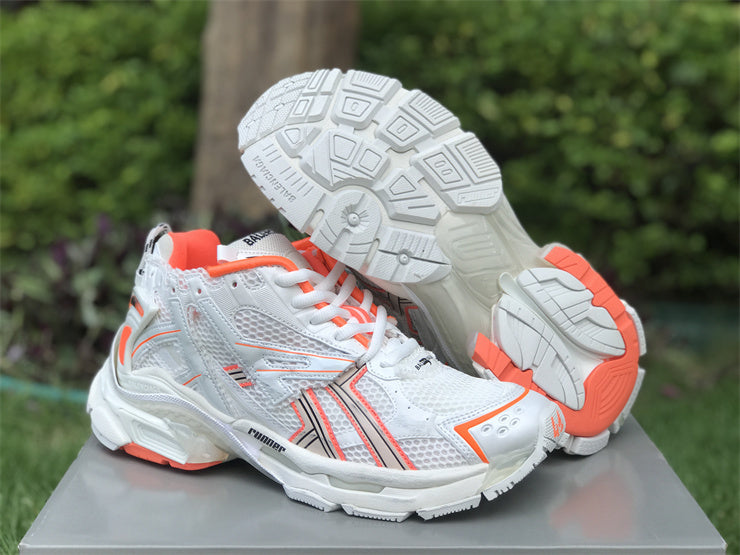 White and Orange Runners