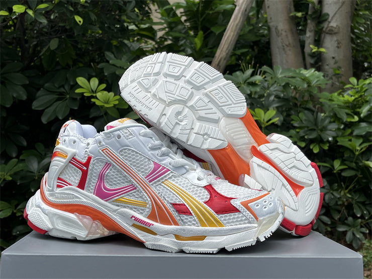 Pink, Yellow, and White Runners