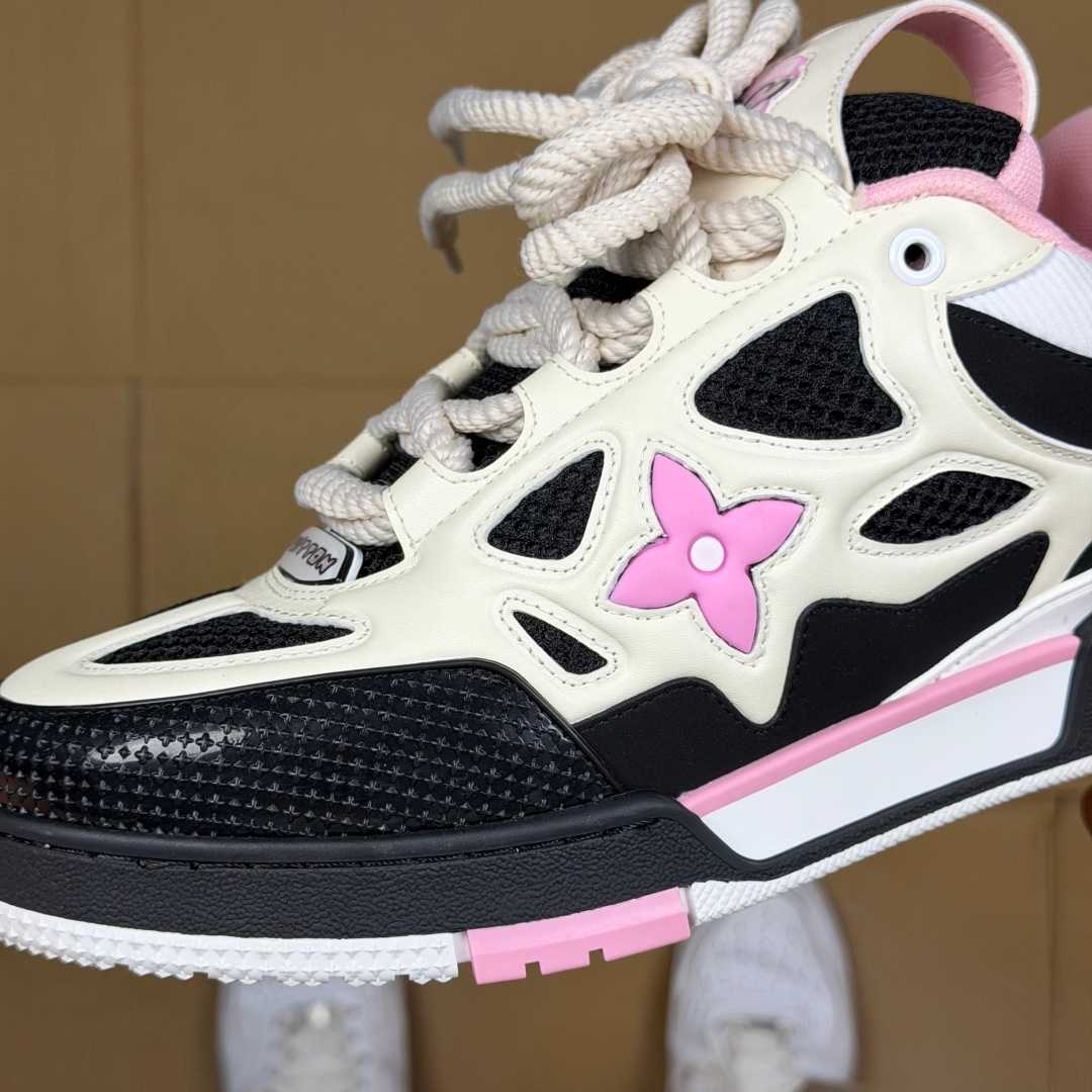 Pink, White, and Black Skates