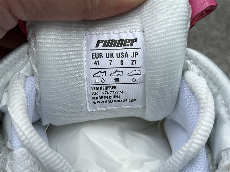 Pink, Yellow, and White Runners