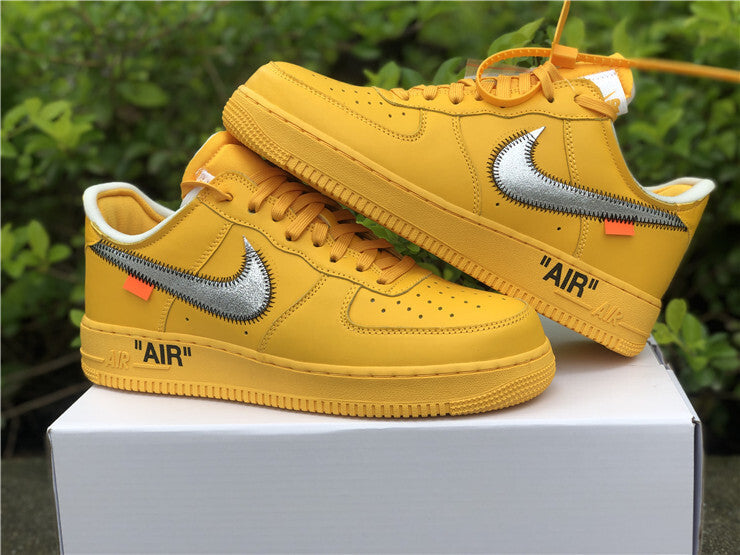 OFF-WHITE x Nike Air Force 1 University Gold
