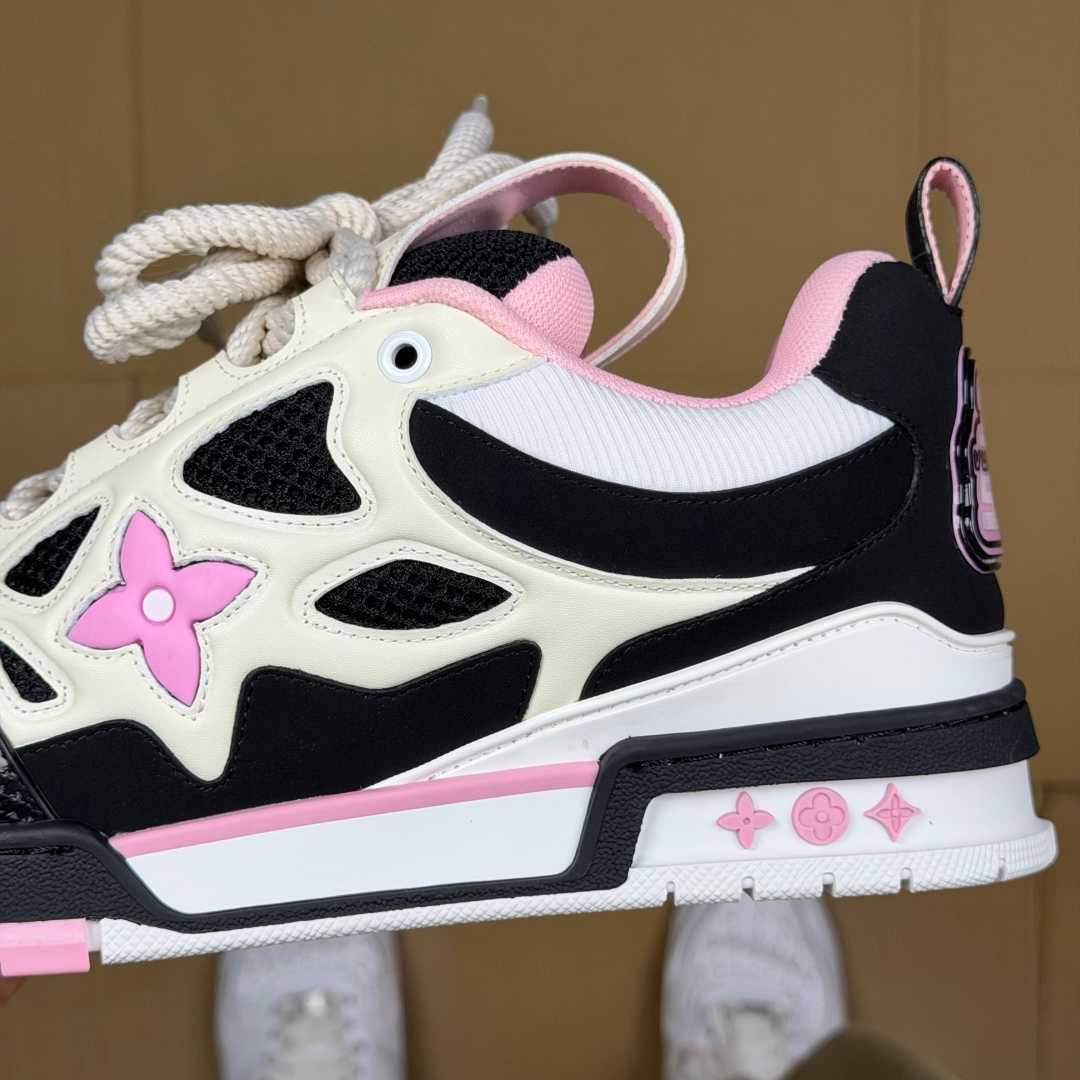 Pink, White, and Black Skates