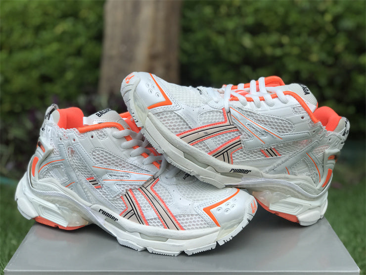 White and Orange Runners