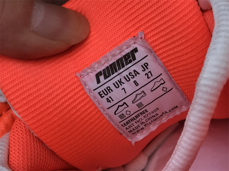 White and Orange Runners