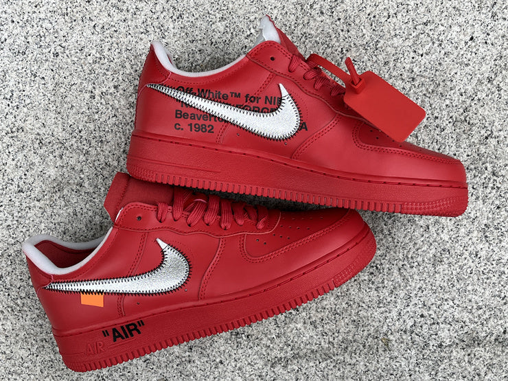 OFF-WHITE x Nike Air Force 1 Red