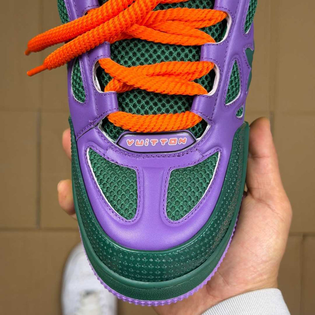 Purple and Green Skates