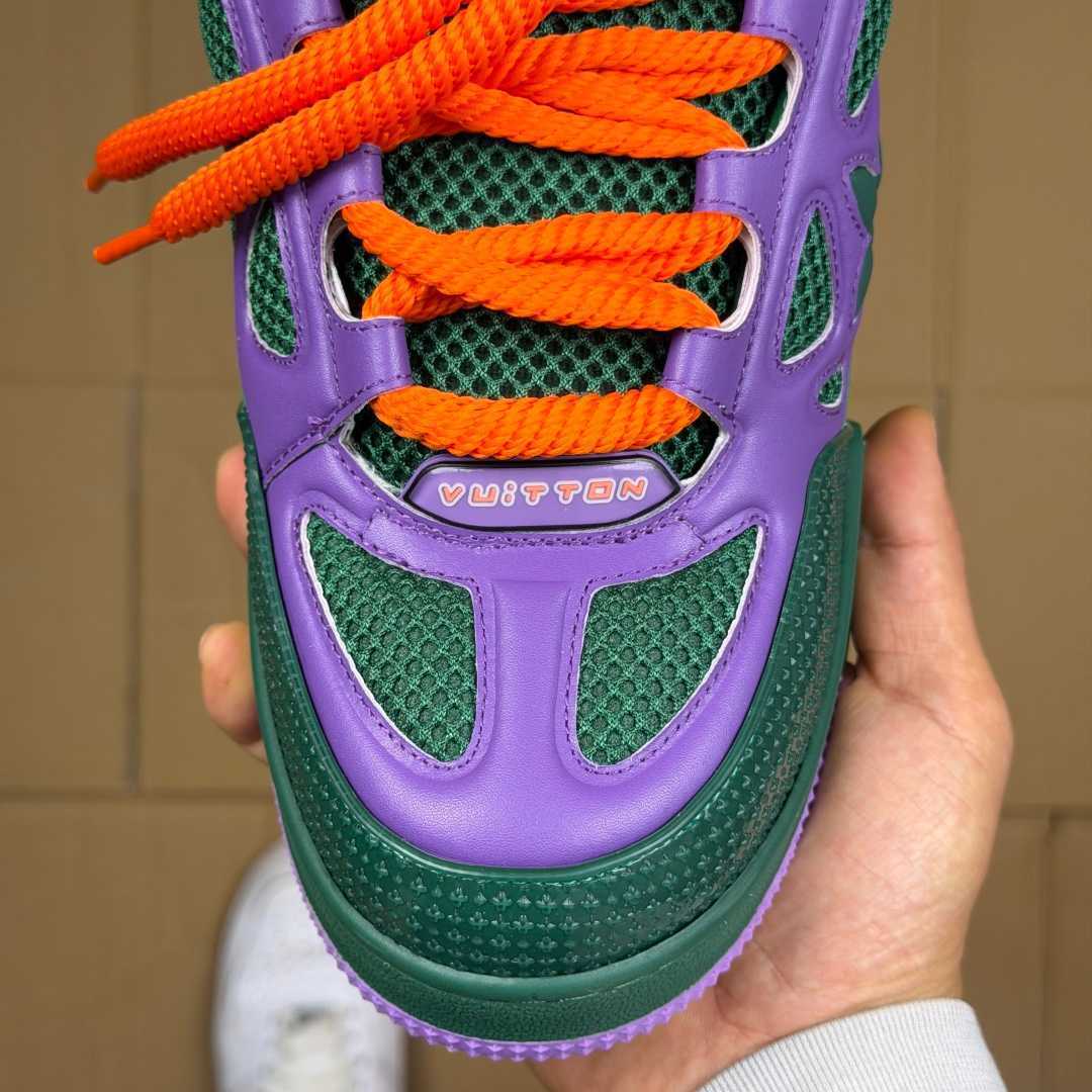 Purple and Green Skates