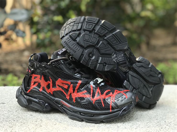 Black and Red Runners
