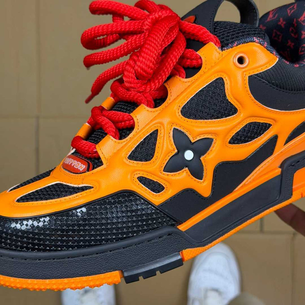 Orange and Black Skates