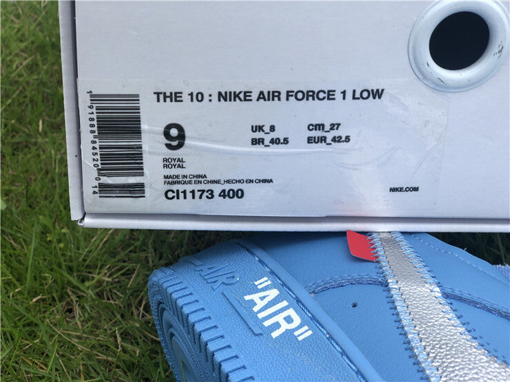 OFF-WHITE x Nike Air Force 1 Blue