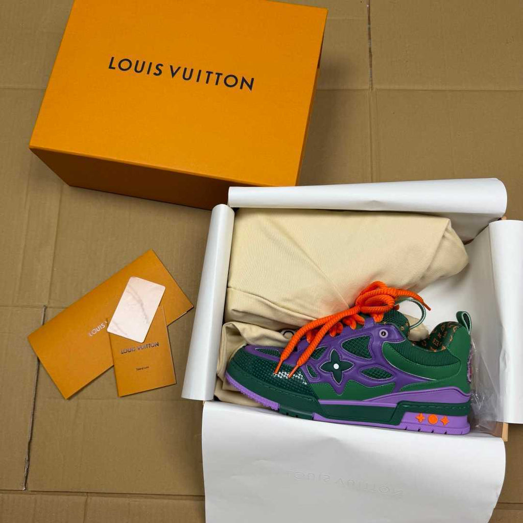 Purple and Green Skates