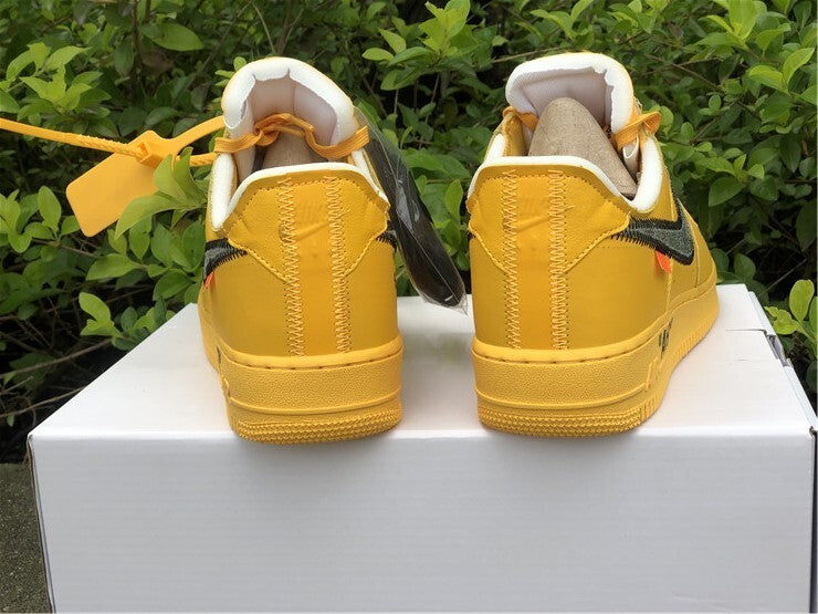 OFF-WHITE x Nike Air Force 1 University Gold