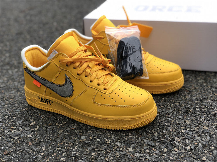 OFF-WHITE x Nike Air Force 1 University Gold