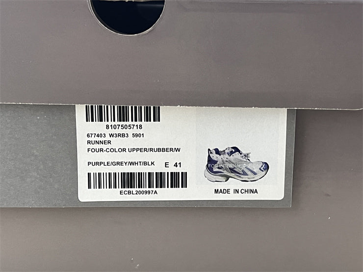 Purple and Grey Runners