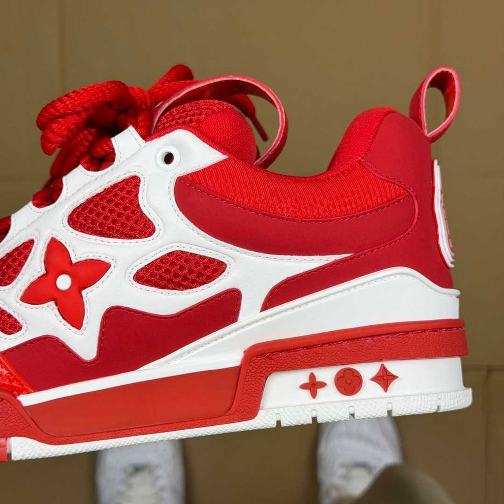 Red and White Skates