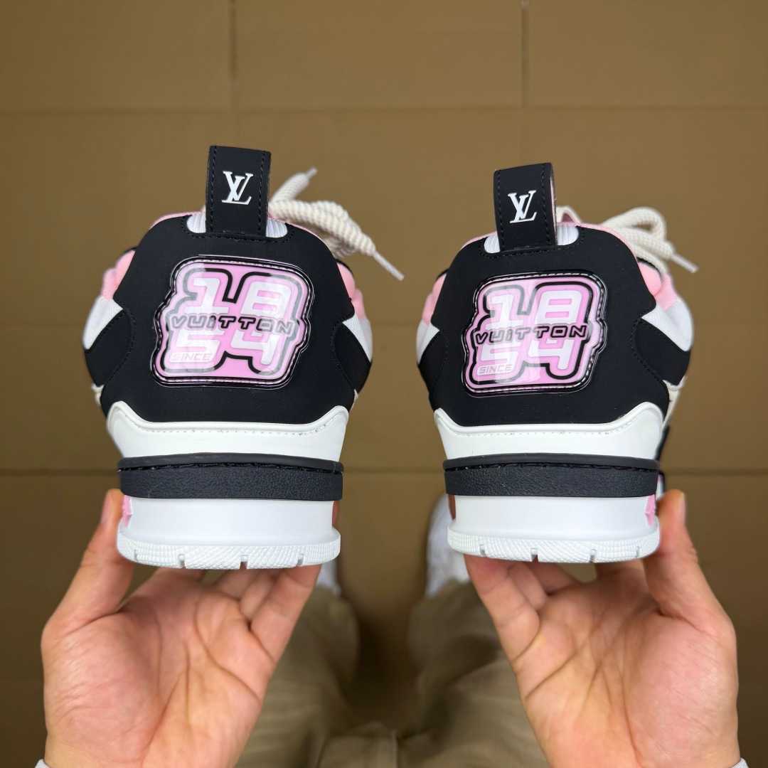 Pink, White, and Black Skates