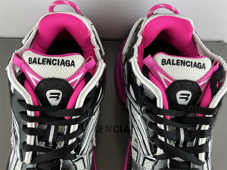 Pink, Grey, and Black Runners