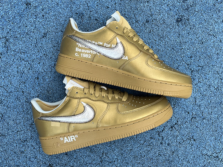 OFF-WHITE x Nike Air Force 1 Gold