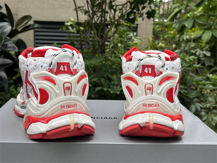 White and Red Runners