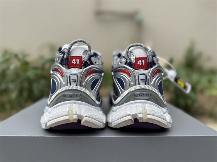 Navy, Red, and Grey Runners