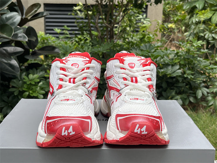 White and Red Runners