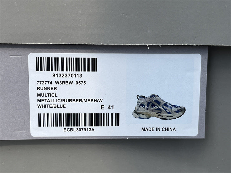 White and Blue Runners