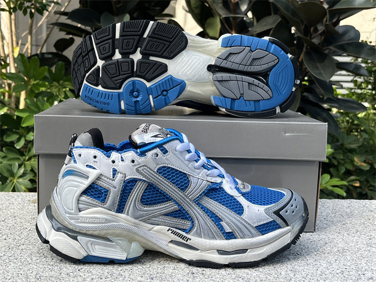 White and Blue Runners
