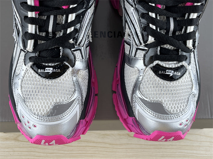 Pink, Grey, and Black Runners