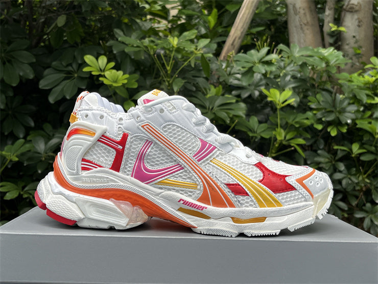 Pink, Yellow, and White Runners