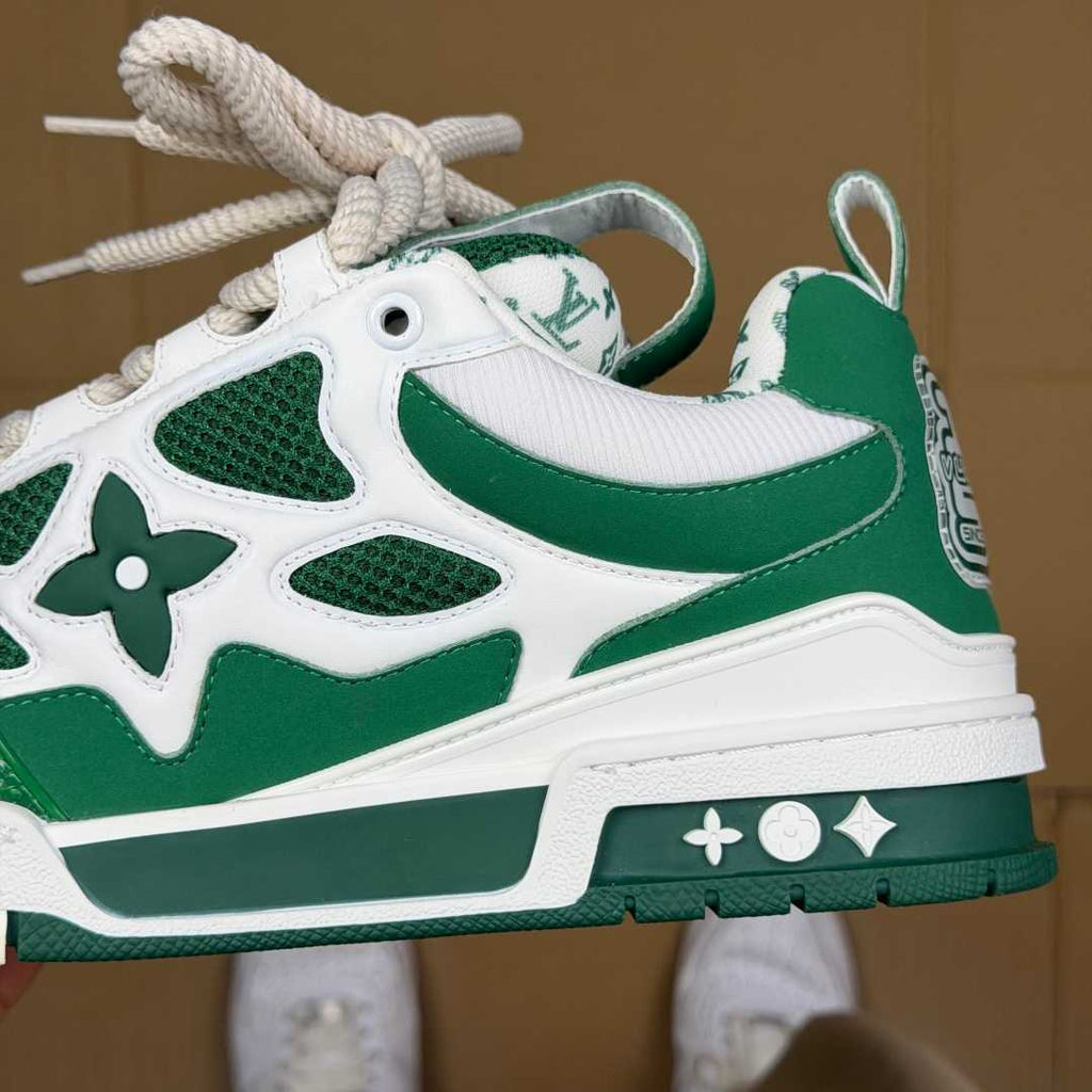 Green and White Skates