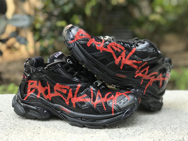 Black and Red Runners