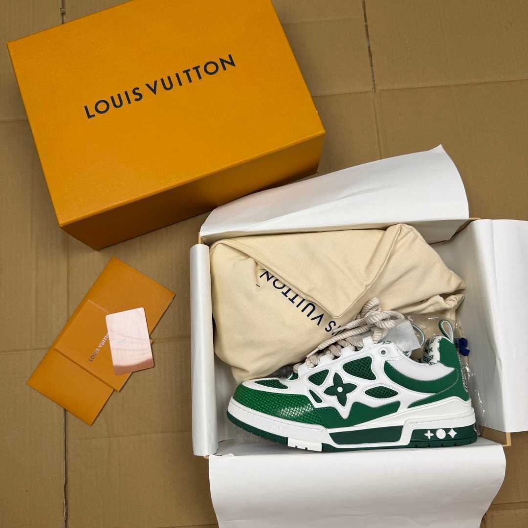 Green and White Skates