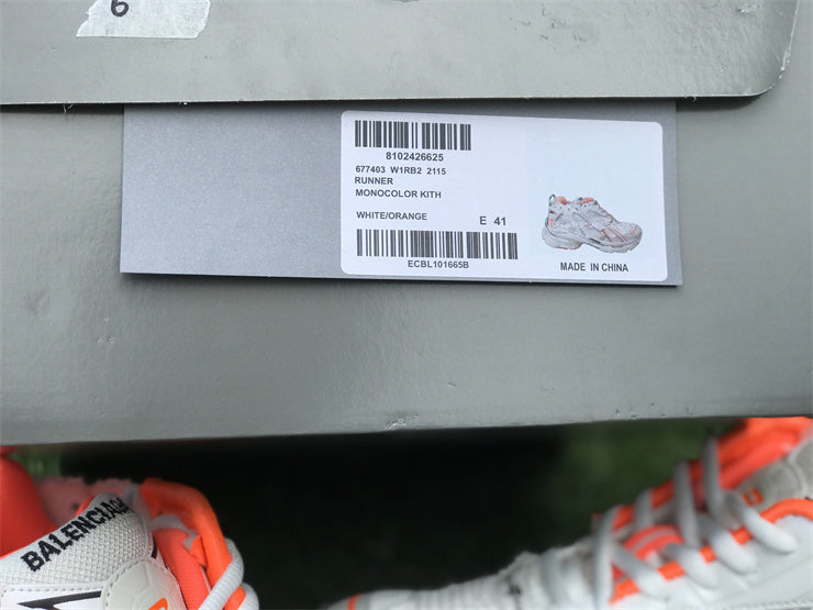 White and Orange Runners