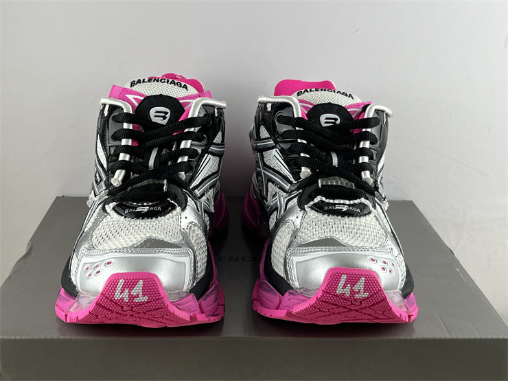 Pink, Grey, and Black Runners