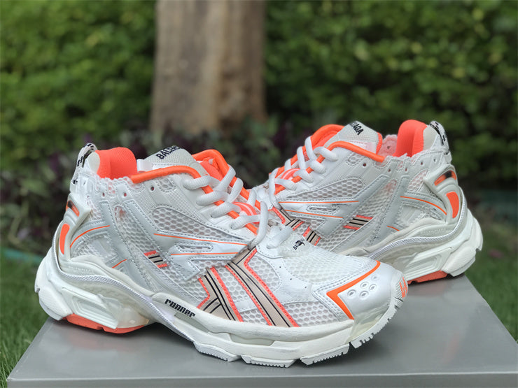 White and Orange Runners