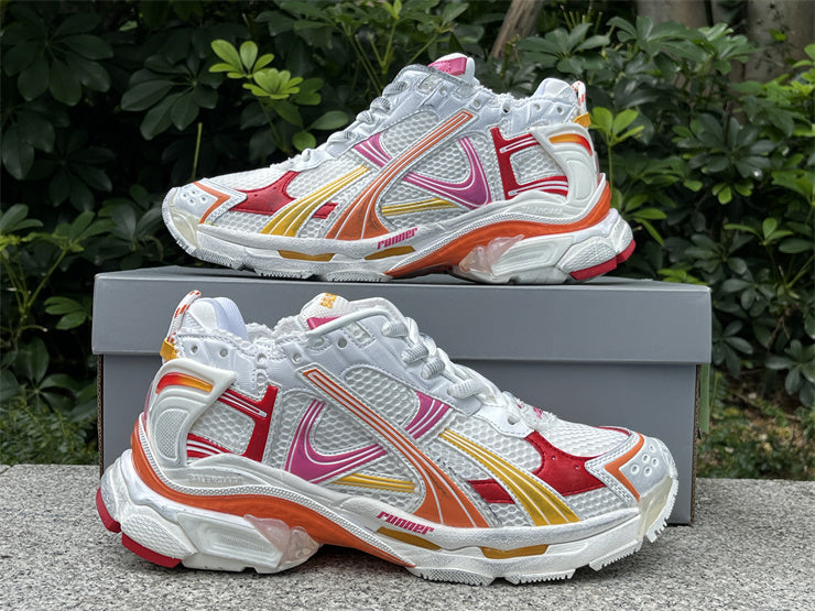 Pink, Yellow, and White Runners