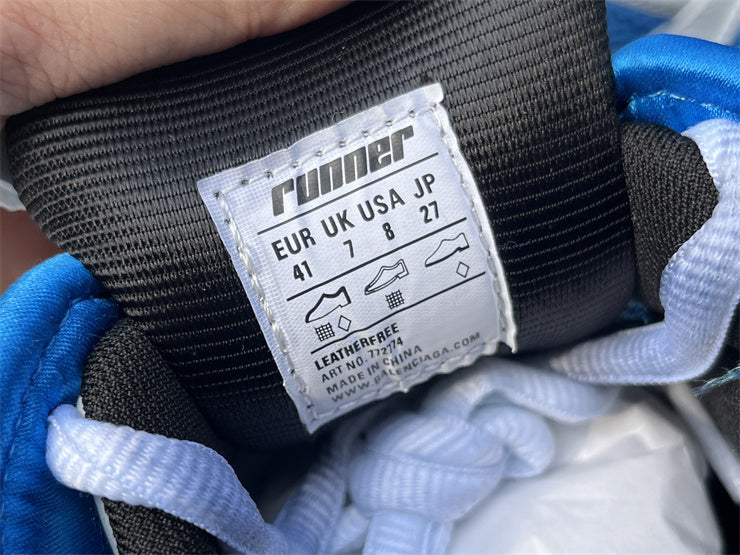 White and Blue Runners