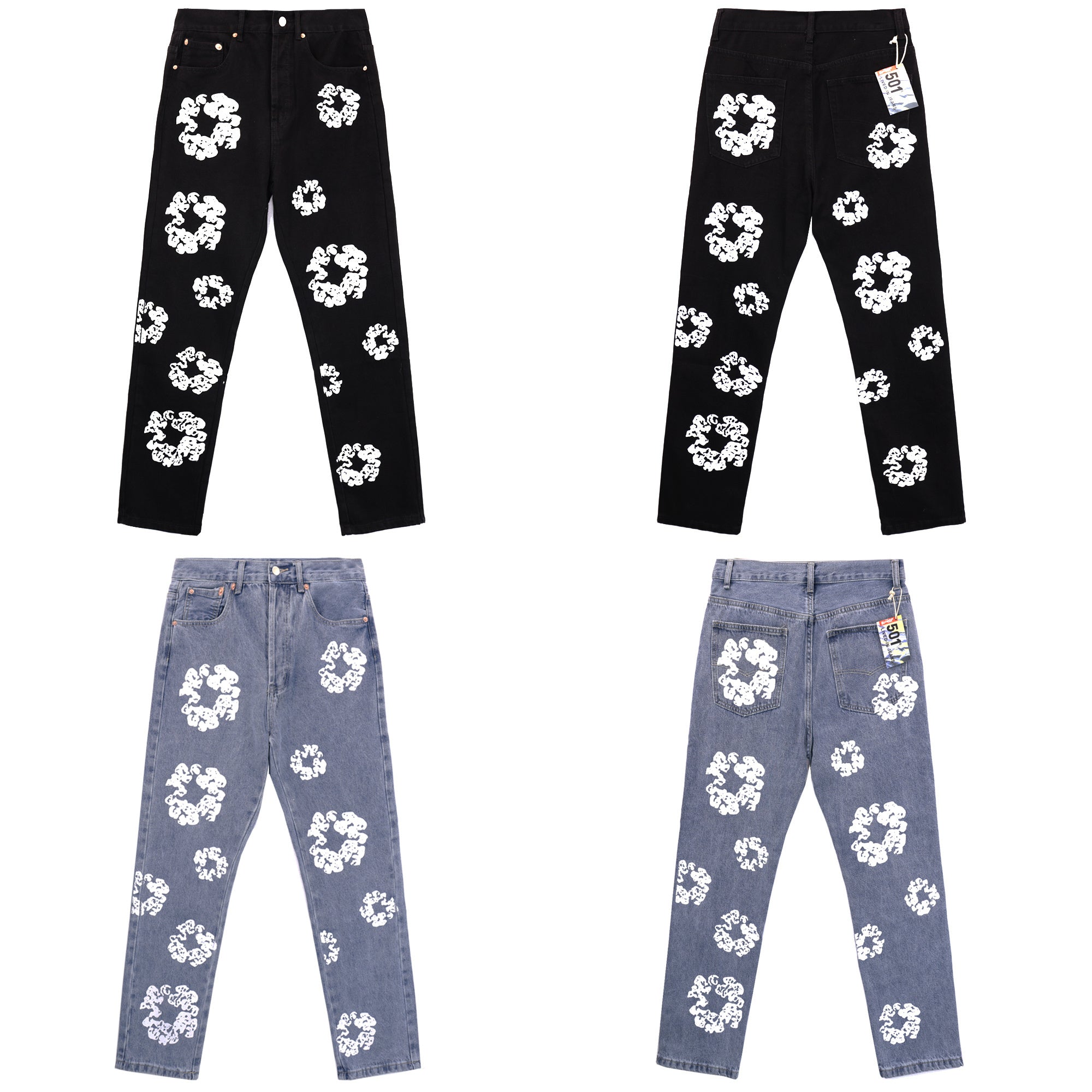 Offset Tears Jeans