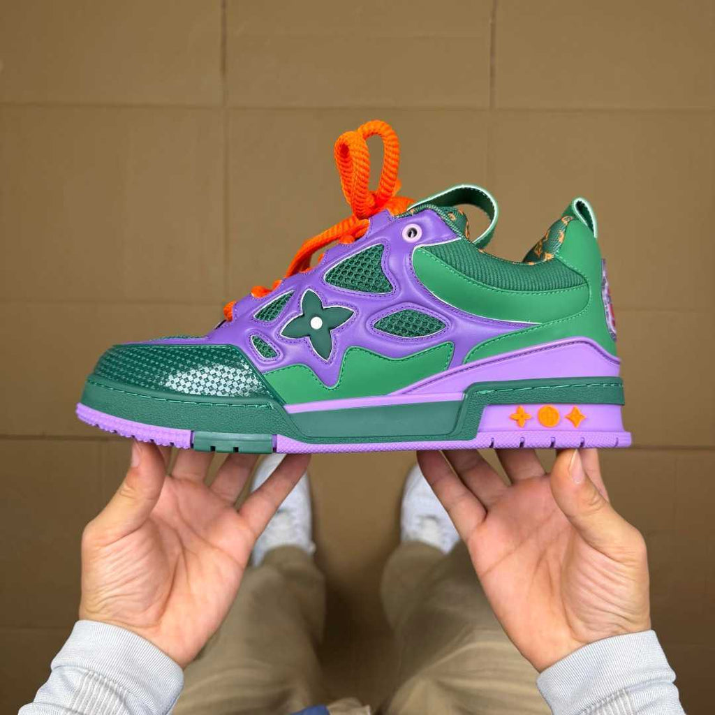 Purple and Green Skates